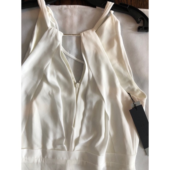 NWT Halston Heritage white gown with bead detail - Picture 6 of 8